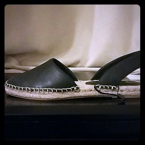 Zara black flat espadrilles